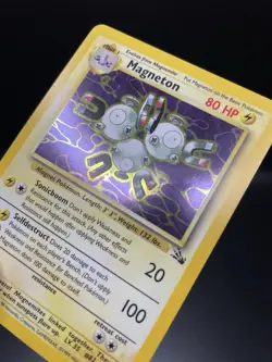 Magneton 11/62 Fossil Holo Unlimited VINTAGE Pokemon TCG - Image 1