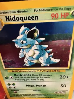 Nidoqueen 7/64 Jungle Holo NO SYMBOL ERROR WOTC 1999 Pokemon LP - Image 2
