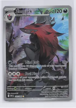 Pokemon TCG Zoroark 143/086 Sv: White Flare Holo Illustration Rare NM - Image 1