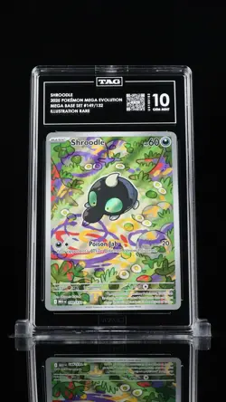 Pokemon Me01 Mega Evolution Shroodle 149/132 Illustration Rare Holo TAG 10 - Image 1