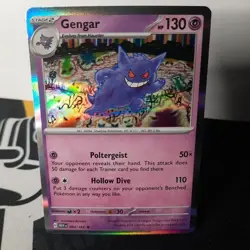Pokemon TCG Gengar 94/165 Scarlet & Violet 151 Holo Card NM - Image 1