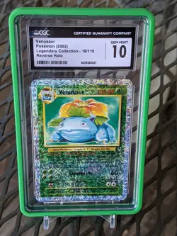 Pokemon Legendary Collection Reverse Holo Venusaur #186/110 CGC 10 GEM MINT - Image 1