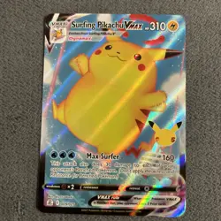Pokemon TCG Surfing Pikachu Vmax Celebrations 009/025 Ultra Rare NM/ Mint - Image 1