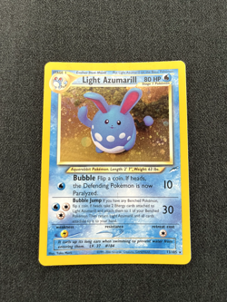 Pokemon TCG Light Azumarill 13/105 Neo Destiny Holo LP - Image 1