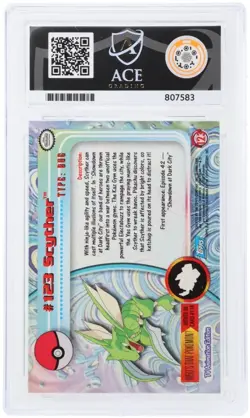 Scyther #123 2000 Topps Chrome Mint Pokemon TV ACE 10 - Image 4