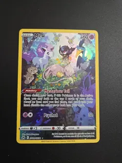 2023 POKEMON SWORD & SHIELD CROWN ZENITH FULL ART MEW #GG10/GG70 HOLO MINT - Image 1