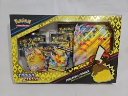 Pokemon TCG Sword & Shield Game Crown Zenith Pikachu VMAX Special Collection Box - Image 1