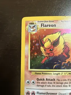Flareon 3/64 Holo Rare Pokemon TCG Jungle DMG - Image 2