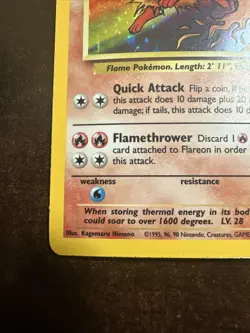 Flareon 3/64 Holo Rare Pokemon TCG Jungle DMG - Image 5