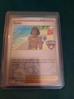Pokemon TCG: Surfer 187/191 Regional Championships Promo x1 Surging Sparks - Image 1