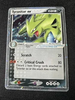 Pokemon TCG Tyranitar EX Cosmos Holo 17/17 POP series Ungraded Unverified - Image 1
