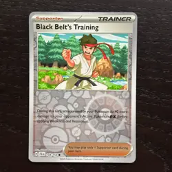 Black Belt's Training 144/159 Pokemon Journey Together SV Reverse Holo Common NM - Image 1