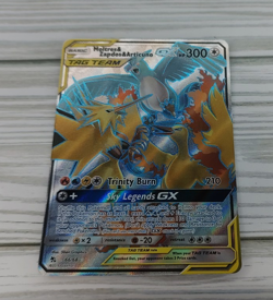 Pokemon Moltres & Zapdos & Articuno GX 66/68 Hidden Fates Ultra Rare Holo - Image 1