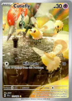 Cutiefly 172/162 SV05: Temporal Forces Illustration Rare Pokemon TCG NM SKU 1-4 - Image 1
