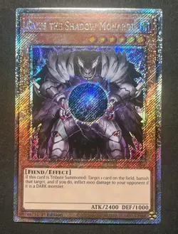 Yu-Gi-Oh Card Caius the Shadow Monarch RA03-EN194 Platinum Secret Rare 1st Ed NM - Image 1