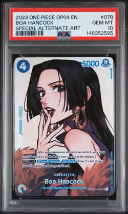 2023 One Piece Op04-kingdoms of Intrigue 078 Boa Hancock SP PSA 10 - Image 1