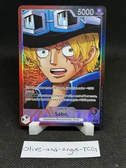 Sabo OP13-004 Alt Art Leader Carrying On His Will One Piece Card TCG English - Image 1