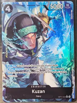 One Piece A Fist of Divine Speed Kuzan OP11-084 Parallel Alternate Alt Art NM - Image 1