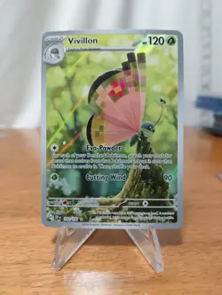 Pokemon TCG Vivillon Full Art Illustration Rare Surging Sparks Holo Card 193/191 - Image 1