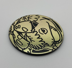 Pokemon Trading Card Game TCG Gold Tone Venusaur Plastic Coin Token - Image 3