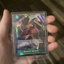 One Piece Dracule Mihawk ST12-003 Illustration Box Vol.4 Promo Card Sealed - Image 1