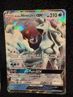 Pokemon Alolan Ninetales GX Sun & Moon Holo Card Lot 2 Cards TCG English - Image 3