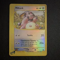 Pokemon Miltank 94/147 Aquapolis Holo Rare Basic 60HP TCG Card - Image 1