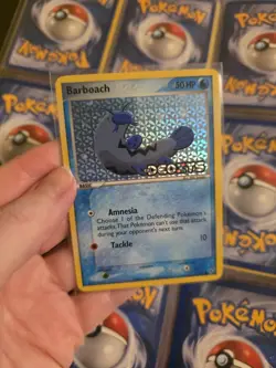 Barboach 54/107 Holo EX Deoxys Pokemon Card 2005 Stamped - Image 1