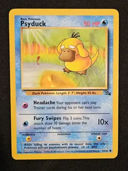 NM Near Mint Psyduck 53/62 - Fossil Set - WOTC - Pokemon Card - 1999 - Image 1