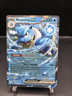 Blastoise RARE HOLO STARS REFRACTOR FOIL POKEMON CARD POKEMON TCG TRADING MINT - Image 1