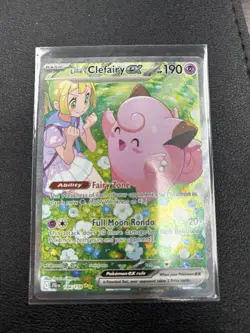 Pokemon TCG Lillie's Clefairy EX Journey Together Sir Card 184/159 NM Condition - Image 1