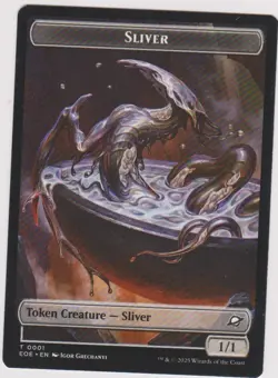 1X TOKEN SLIVER -ROBOT CARD N-MINT MTG MAGIC FROM EDGE OF ETERNITY - Image 1