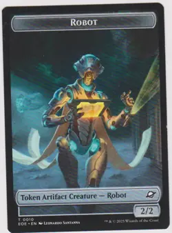 1X TOKEN SLIVER -ROBOT CARD N-MINT MTG MAGIC FROM EDGE OF ETERNITY - Image 2