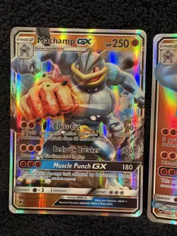 Pokemon Machamp GX Holo 2017 Lot 2 Cards TCG English - Image 3