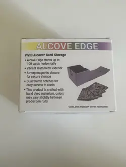 ULTRA PRO Deck Box Vivid Alcove EDGE (Landscape Style) - Yellow Leatherette NIB - Image 3