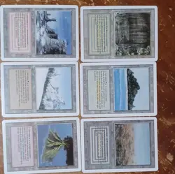 Magic: The Gathering Revised Dual Land Lot Plateau Savannah Volcanic Please Read - Image 1