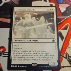 Magic: The Gathering Guardian of Faith Rare Regular Creature AFR 018 - Image 1