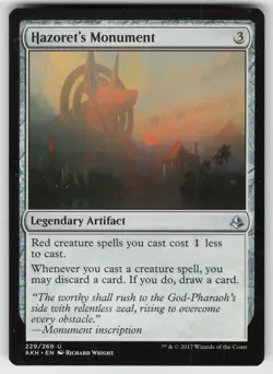 MTG Amonkhet #229 Hazoret's Monument Lightly played tcg - Image 1