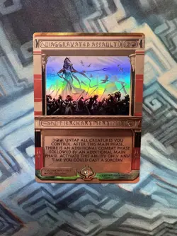 Foil Aggravated Assault NM Unplayed Masterpiece Series: Amonkhet Invocations - Image 1