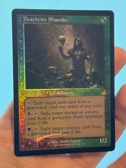 1X FOIL Deathrite Shaman RETRO FRAME MINT MTG Magic RVR Ravnica Old Border CEDH - Image 1