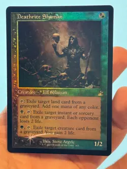1X FOIL Deathrite Shaman RETRO FRAME MINT MTG Magic RVR Ravnica Old Border CEDH - Image 2