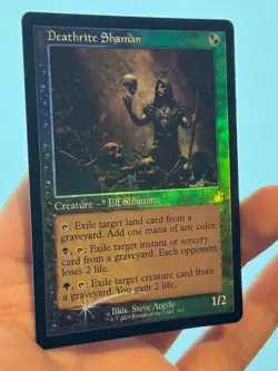 1X FOIL Deathrite Shaman RETRO FRAME MINT MTG Magic RVR Ravnica Old Border CEDH - Image 3