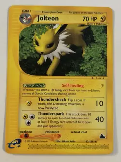 Jolteon - 13/144 - Pokemon Skyridge Non-Holo Card LP - Image 1