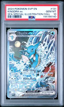 2024 POKEMON SVP EN-SV BLACK STAR PROMO #131 KINGDRA EX PSA 10 - Image 1