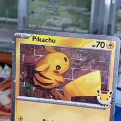 Pikachu (Pokemon Day 2026) 051/162 with a swirl 🌀 With Tiny X - Image 1