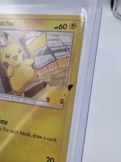 Pokemon TCG Pikachu 25/25 Regular 25th Anniversary McDonald’s Promo NM - Image 3