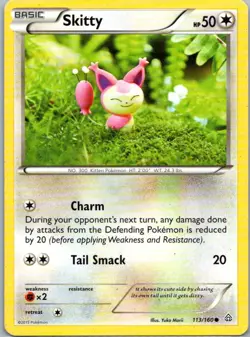 Pokemon TCG Skitty 113/160 Primal Clash LP - Image 1