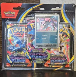 Pokemon Mega Evolution Phantasmal Flames Sneasel 3 Pack Blister FACTORY SEALED - Image 1