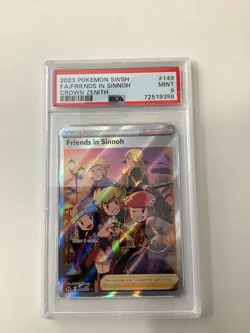 2023 Pokemon SWSH Crown Zenith #149 Friends In Sinnoh Full Art PSA 9 - Image 1