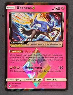 LP Pokemon Xerneas Prism Star 144/214 - Lost Thunder - Image 1